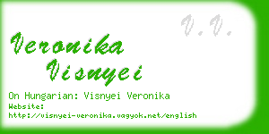 veronika visnyei business card